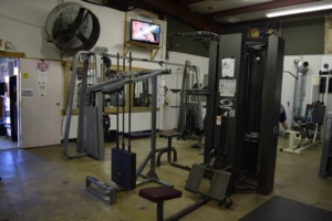 Gym equipment at Matthew's Gym in Forest City, NC